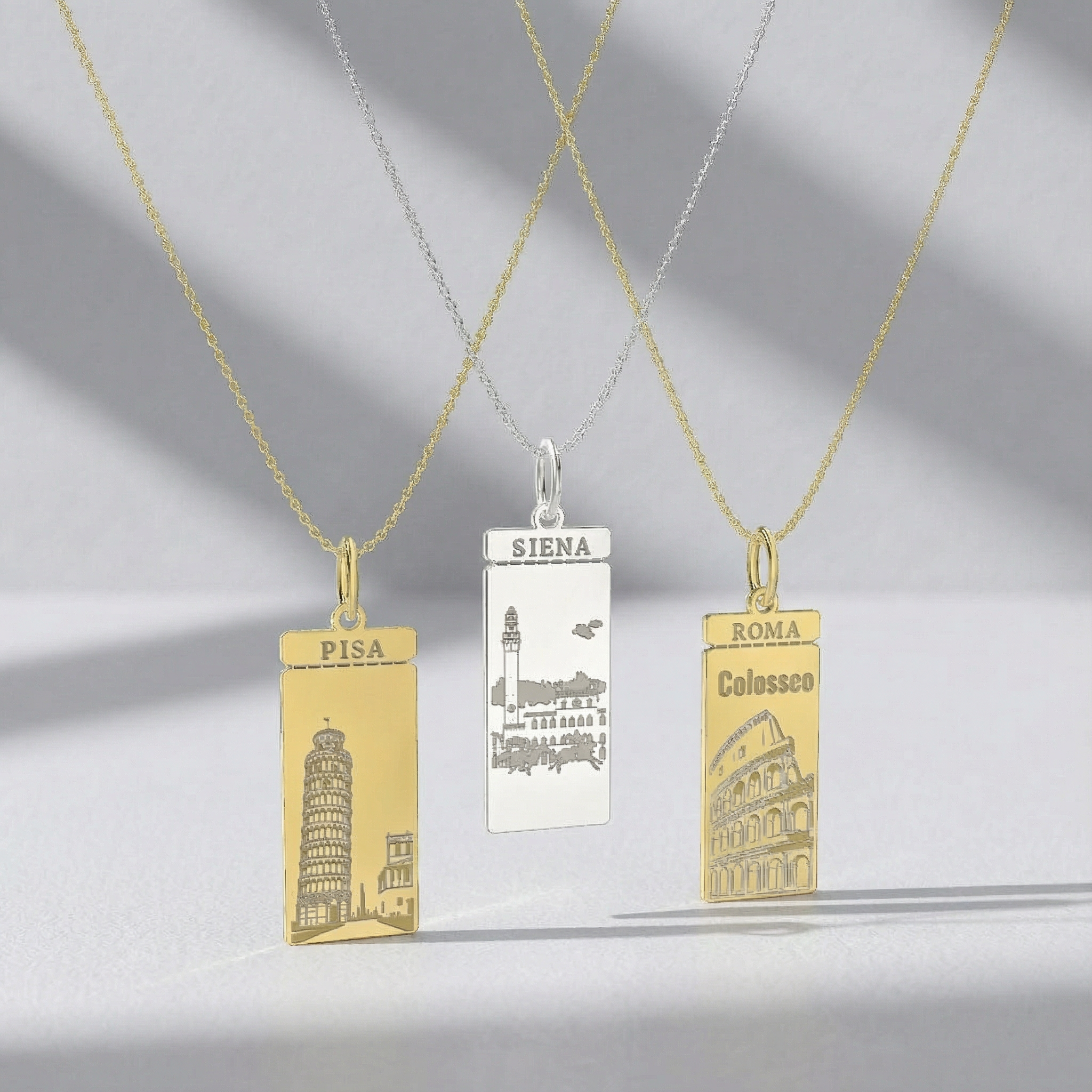 Luxe Woman Boarding Ticket Necklace SN003H