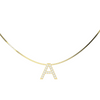 18k Gold Plate Initial Necklace AW24N006G