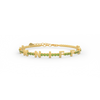 Peridot Birthstone Tennis Bracelet 18K yellow Gold SB001C