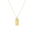Luxe Woman Boarding Ticket Necklace SN003H