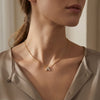 18k Gold Plate Initial Necklace AW24N006G